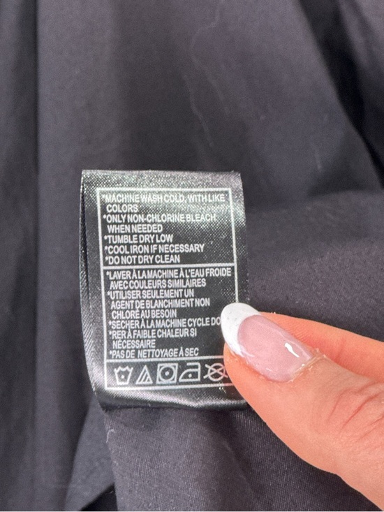 Steve Madden Women Cotton Tiered Mini Dress Black Twist Front Size M - Picture 7 of 15